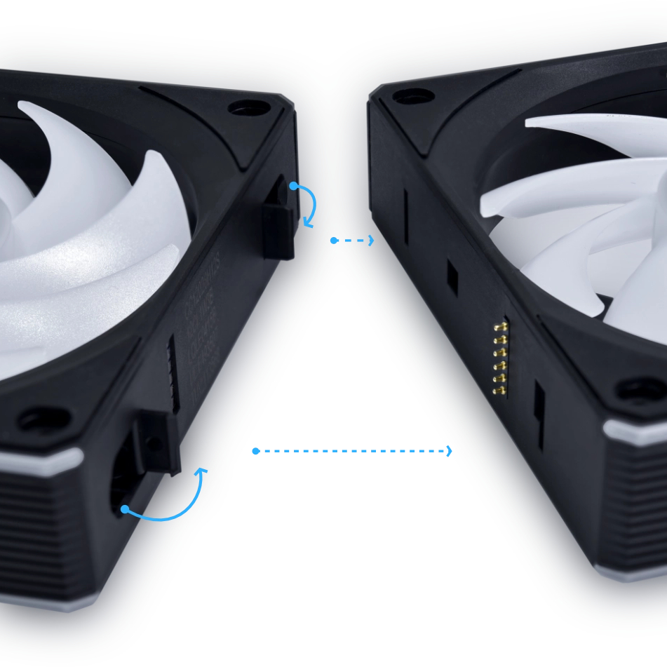 Вентилятор Lian Li Uni Fan CL Wireless 120-3 Black (G99.12CL1W3B.00) - изображение 13