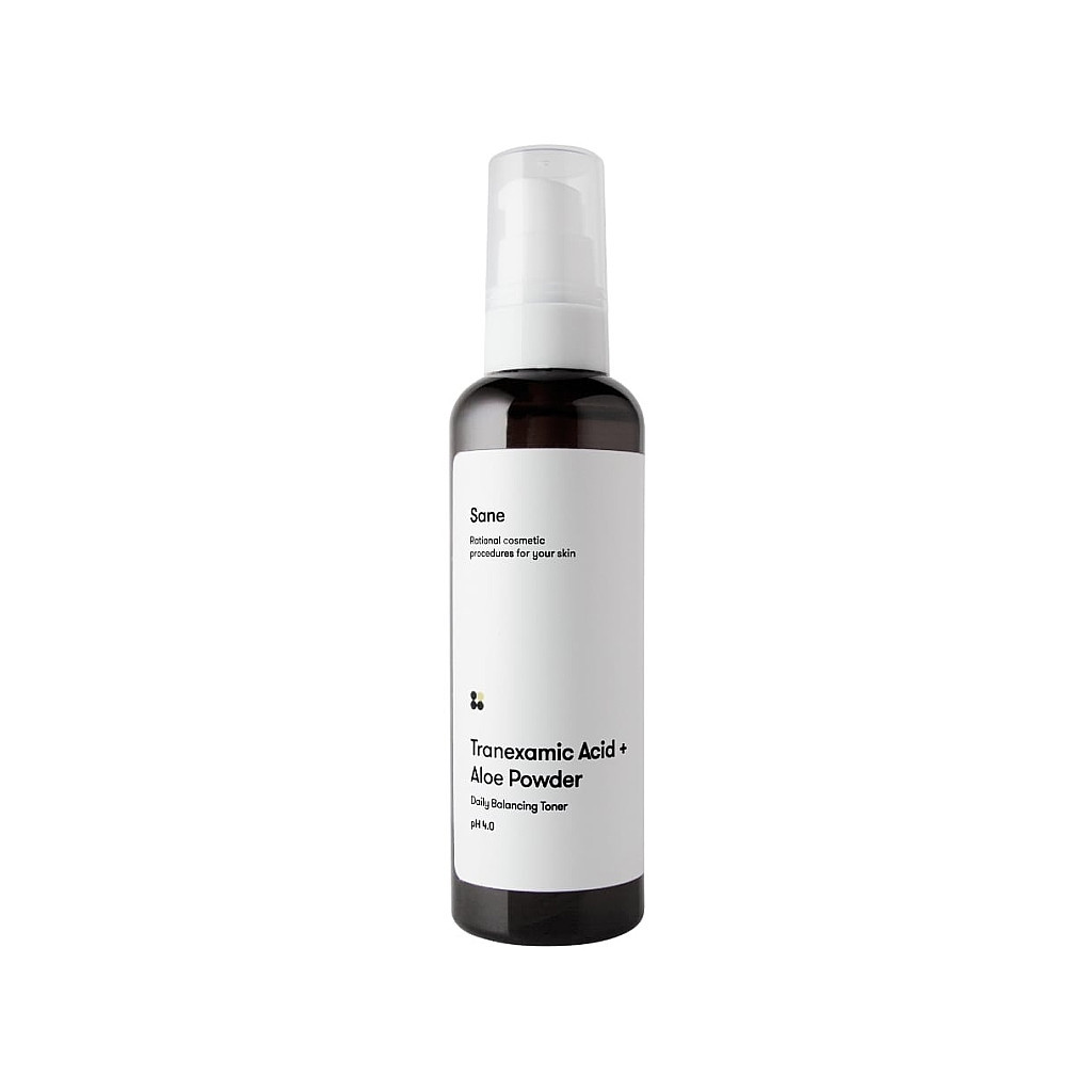 Тонік для обличчя Sane Tranexamic Acid + Aloe Powder Daily Balancing Toner Ph 4.0 Балансувальний 100 мл (4820266830908) - изображение 1