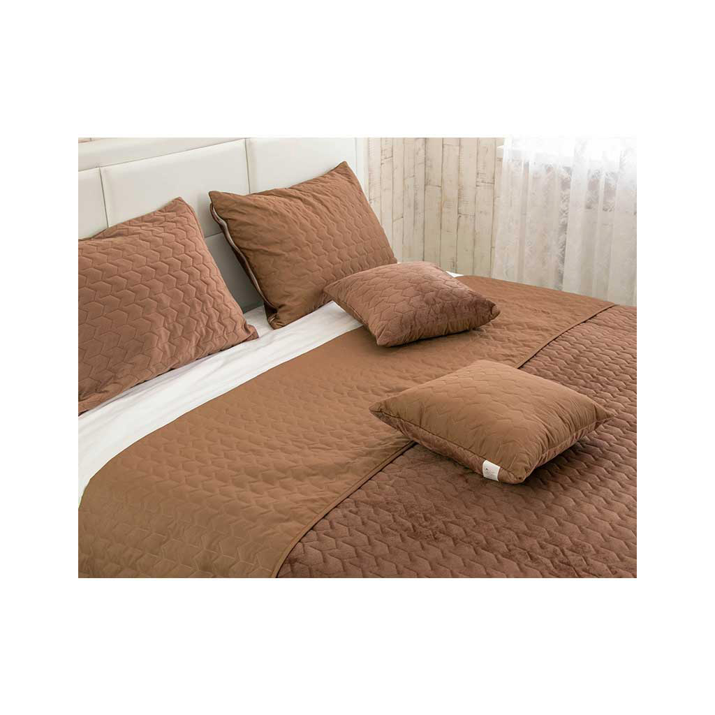 Покривало Руно двостороннє VeLour Шоколадне 180х220 см (340.55_Chocolate) - зображення 2