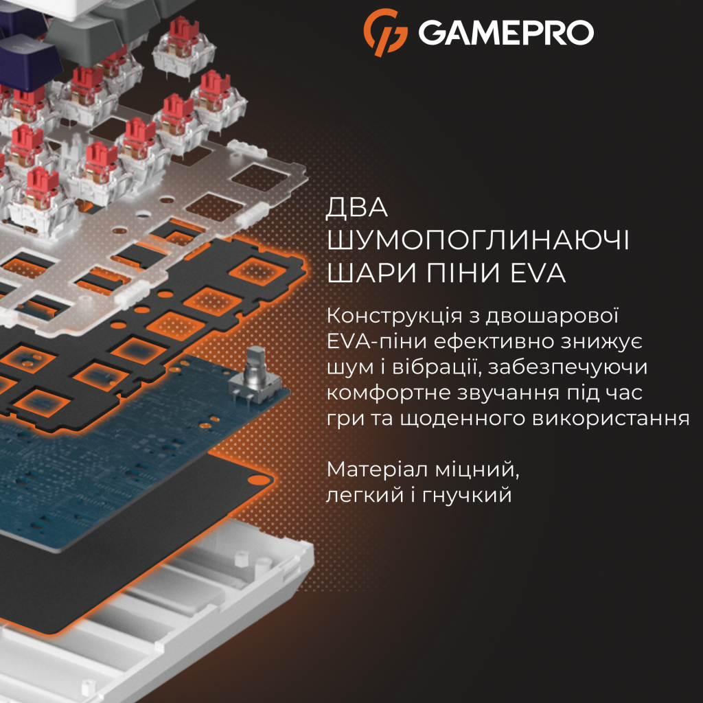 Клавіатура GamePro Genesis Warden MK160P Outemu Swithes USB White-Grey (MK160P) - зображення 8