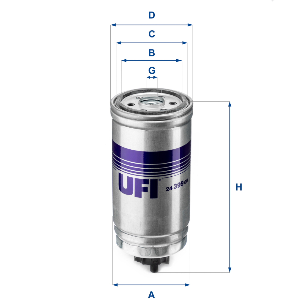 Фільтр паливний UFI 24.399.00 - зображення 1