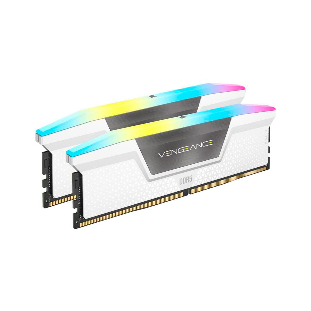 Модуль пам'яті для комп'ютера DDR5 32GB (2x16GB) 5600 MHz Vengeance RGB Corsair (CMH32GX5M2B5600C36WK) - зображення 1