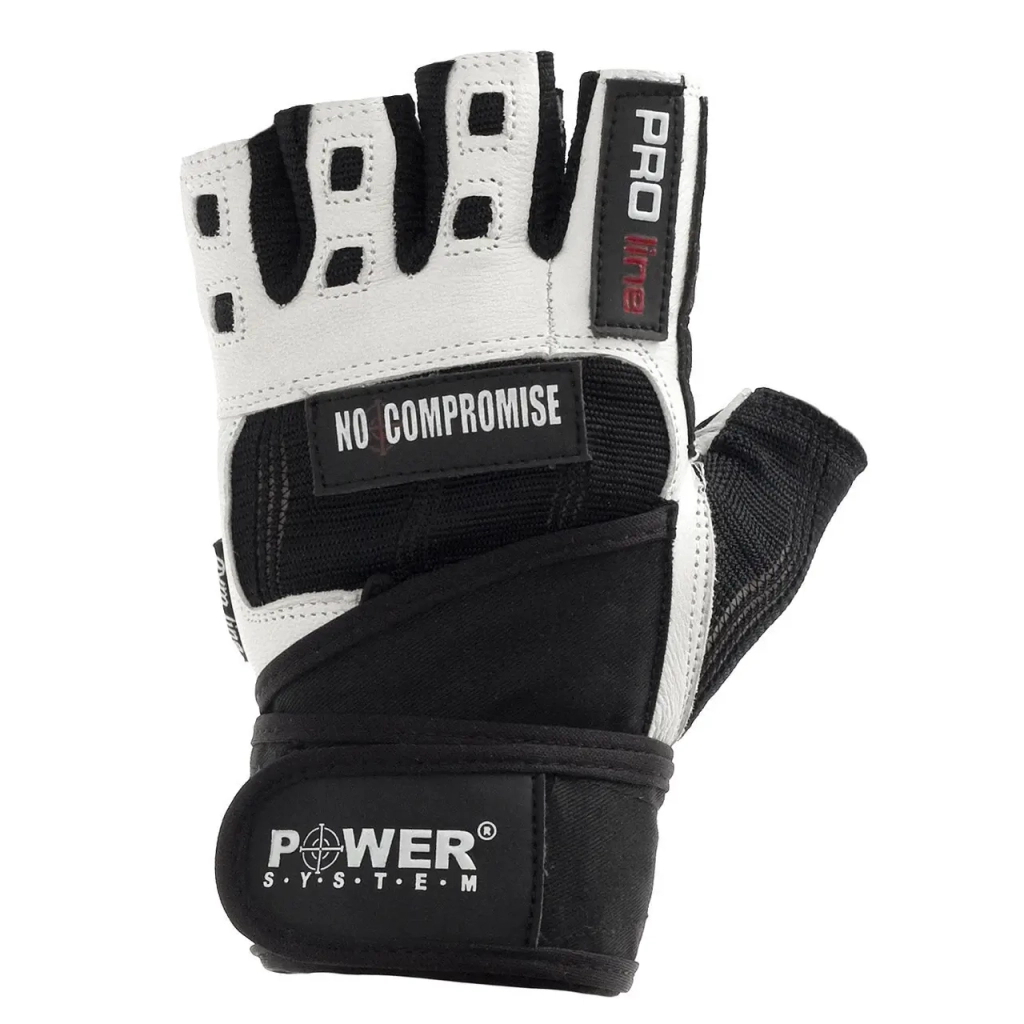 Рукавички для фітнесу Power System No Compromise PS-2700 Black/White L (PS-2700_L_Black-White) - зображення 2
