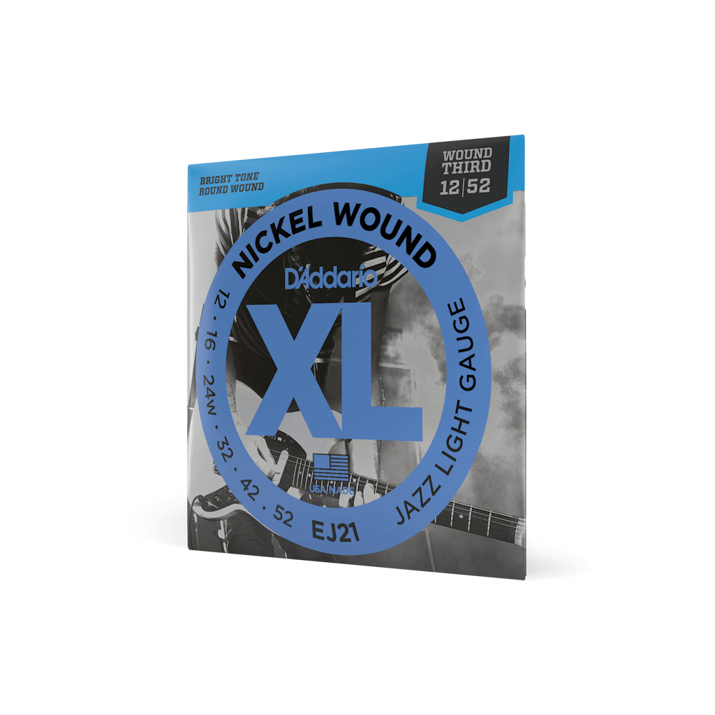 Струни для гітари D'Addario XL Nickel Wound Jazz Light (12-52) (EJ21) - зображення 2
