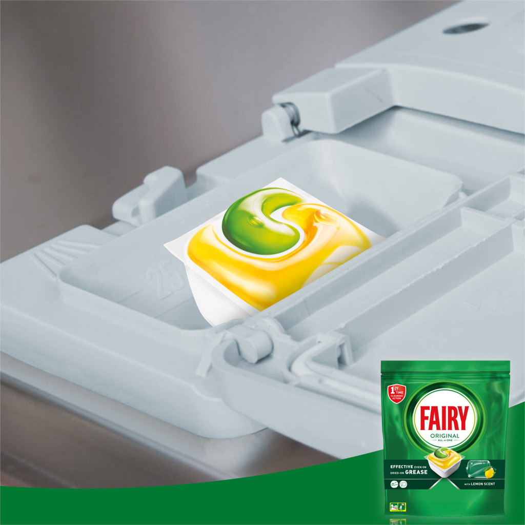 Таблетки для посудомийних машин Fairy Original All in One Lemon 40 шт. (8001090954466) - зображення 5