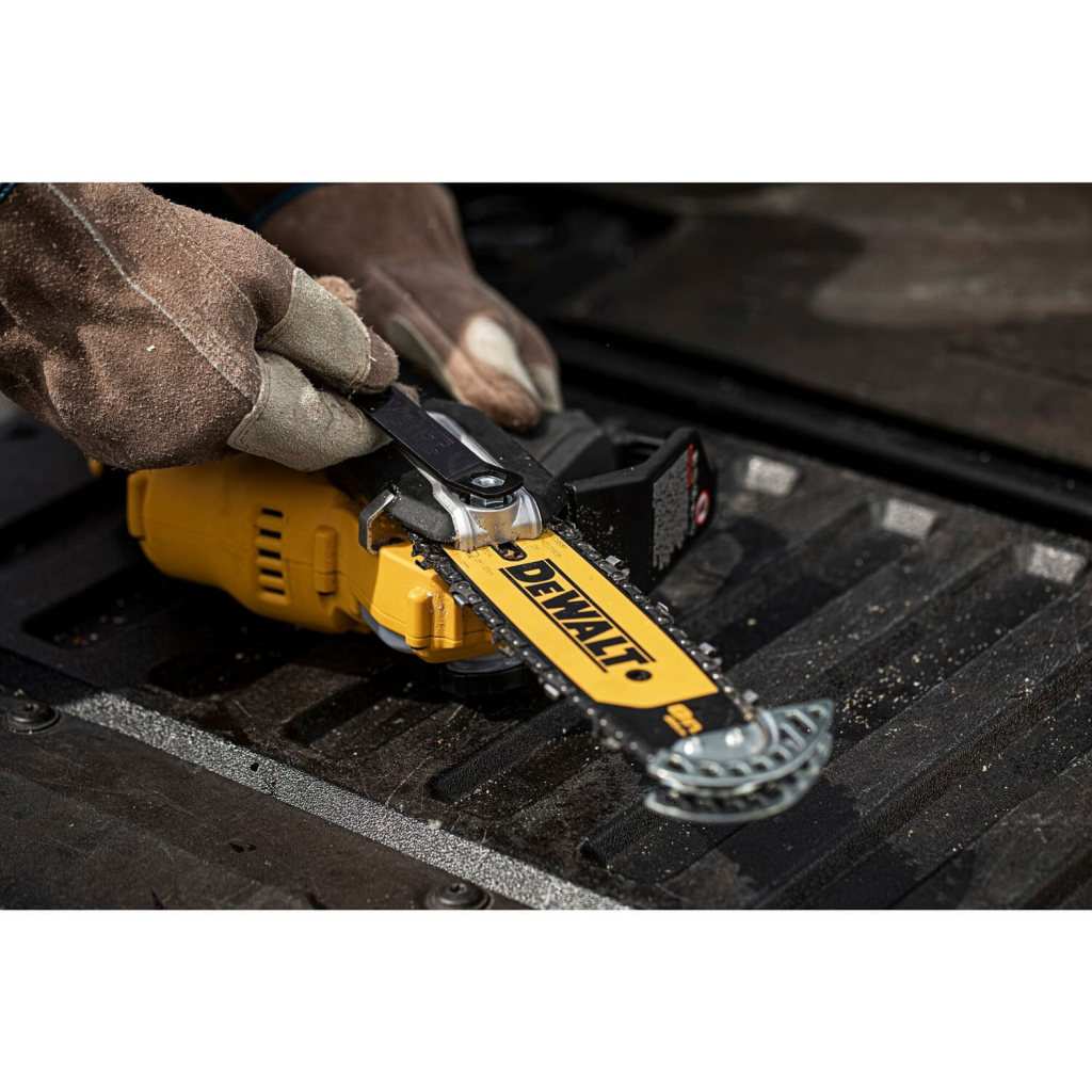 Ланцюгова пила DeWALT міні, 18 XR Li-ion 5Ah, безщіткова, шина 20 см (DCMPS520P1) - изображение 7