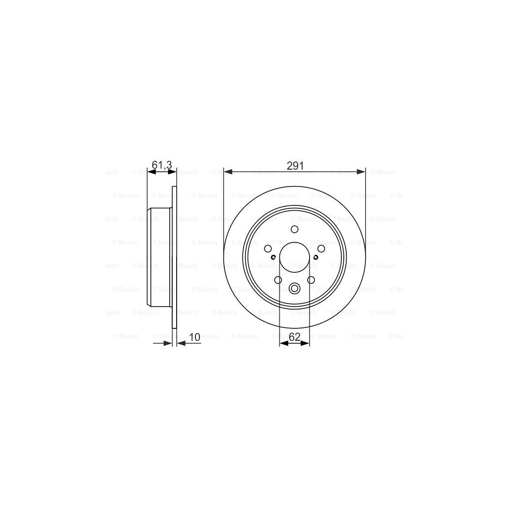 Гальмівний диск Bosch 0 986 479 657 - зображення 1