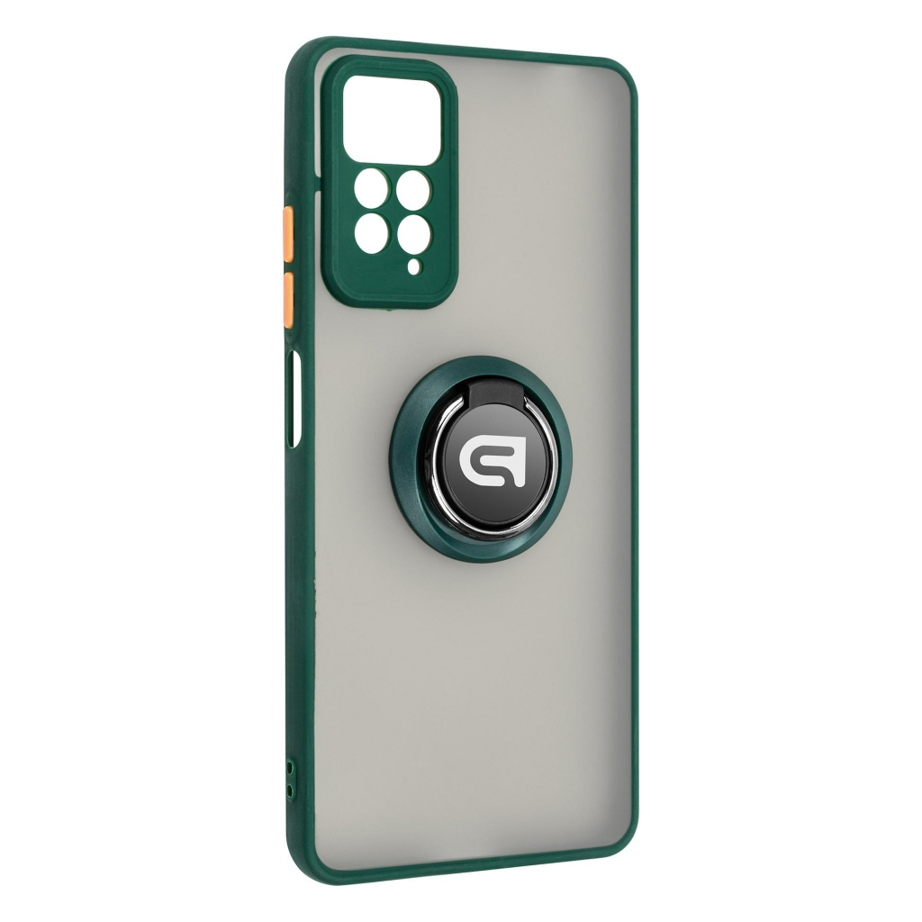 Чохол до мобільного телефона Armorstandart Frosted Matte Ring Xiaomi Redmi Note 12 Pro 4G Dark Green (ARM68383) - зображення 1