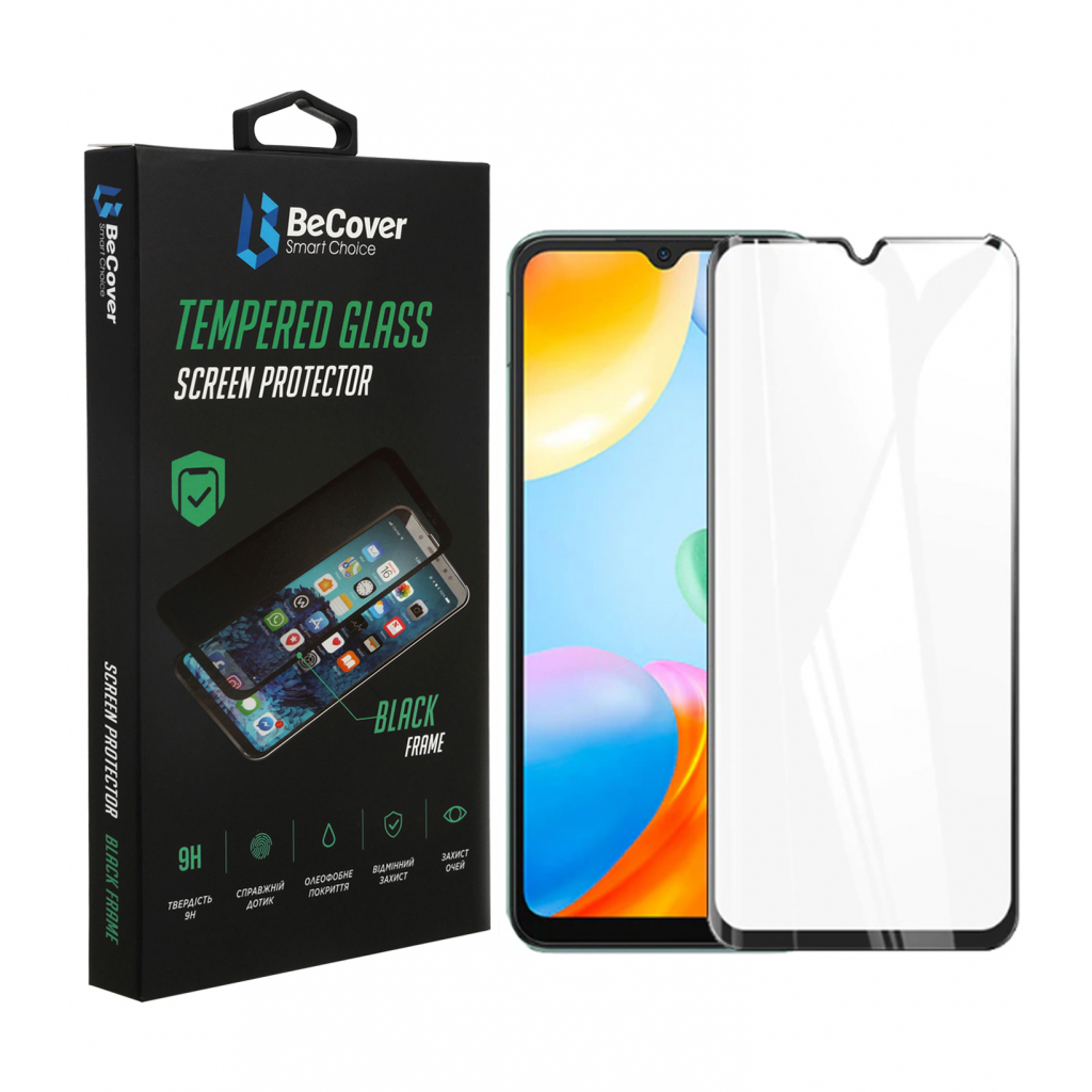 Скло захисне BeCover Xiaomi Redmi Note 11 4G/10 5G Black (707325) - зображення 1