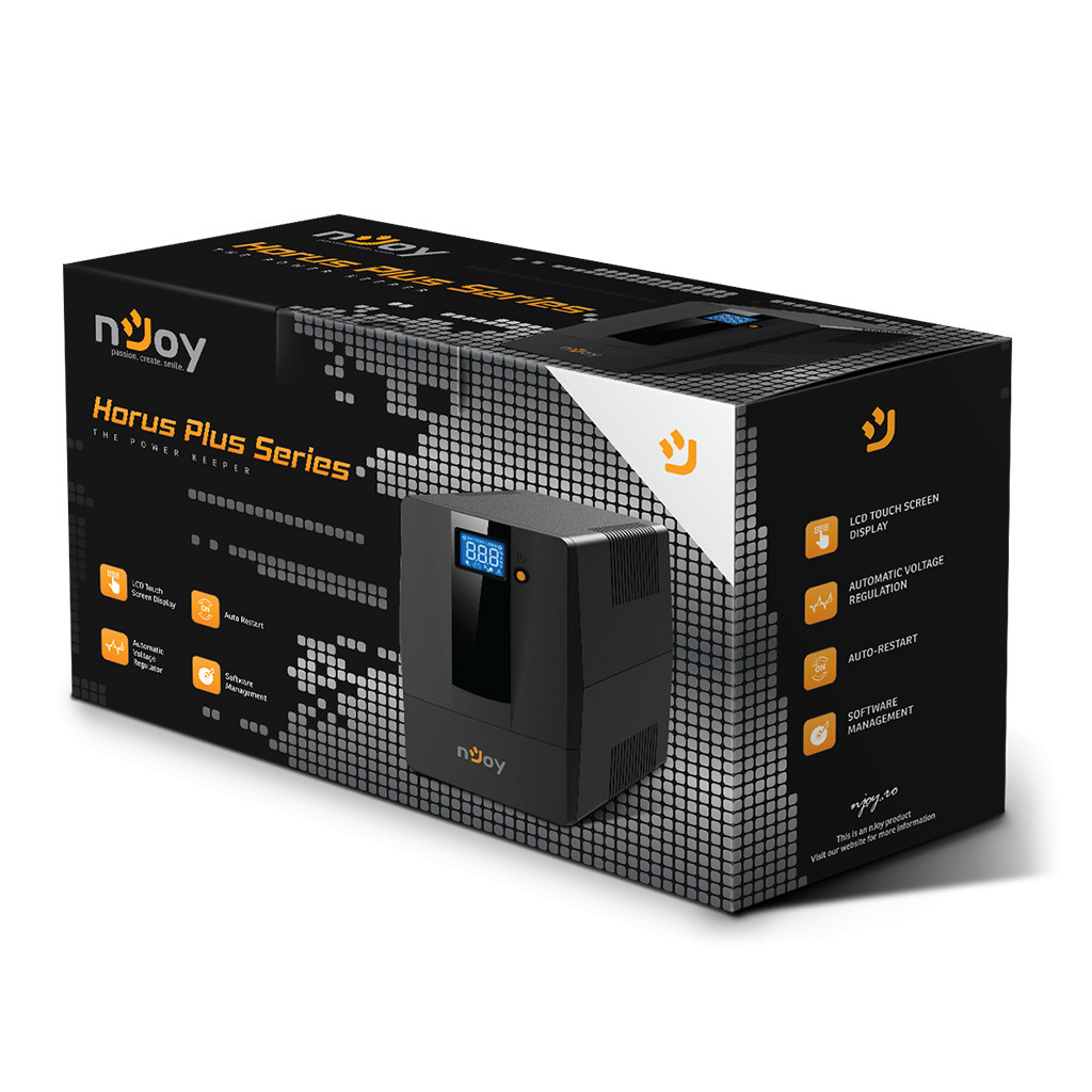 Пристрій безперебійного живлення nJoy Horus Plus 800 USB (PWUP-LI080H1-AZ01B) - зображення 6
