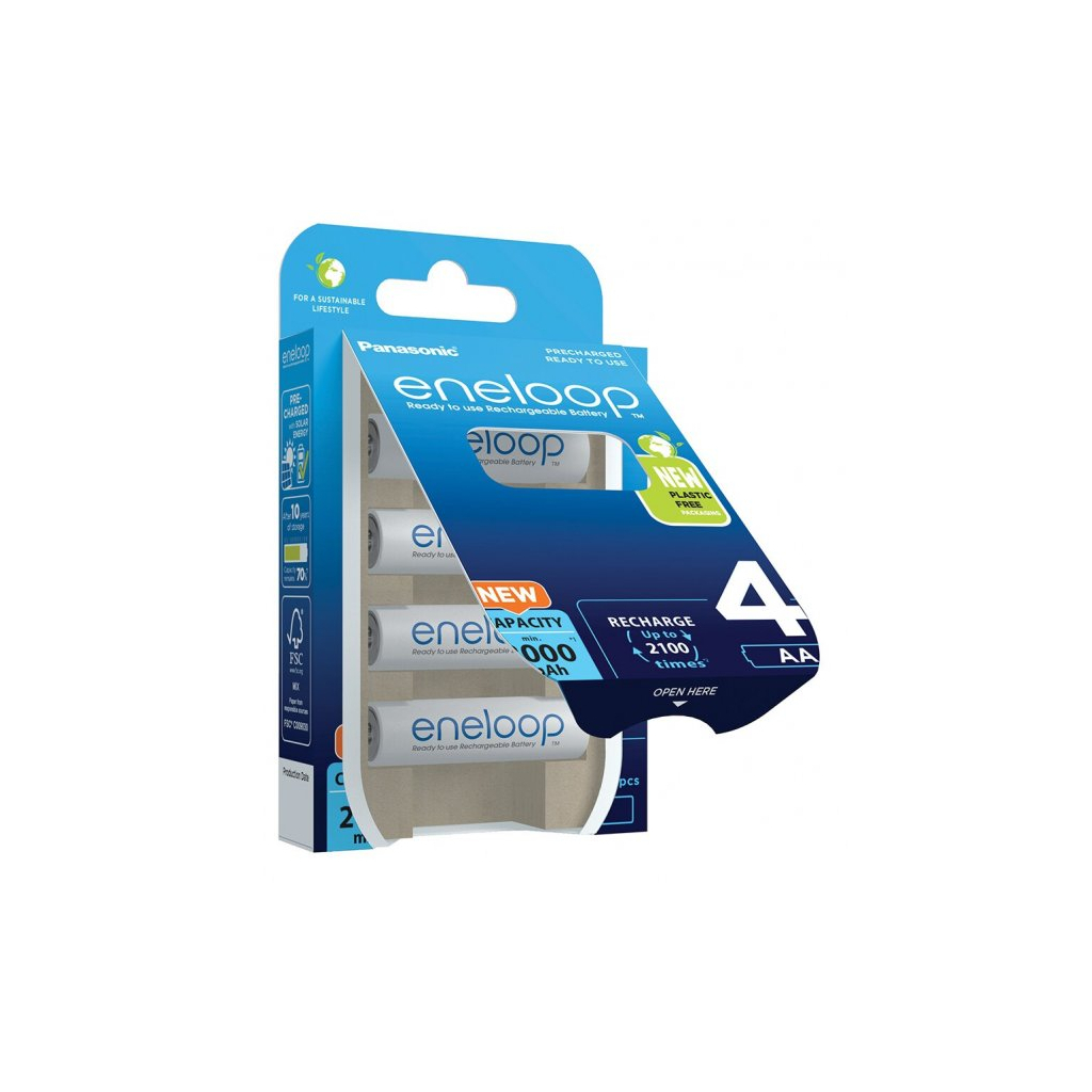 Акумулятор Panasonic Eneloop AA 2000mAh NI-MH * 4 (BK-3MCDE/4BE) - зображення 2