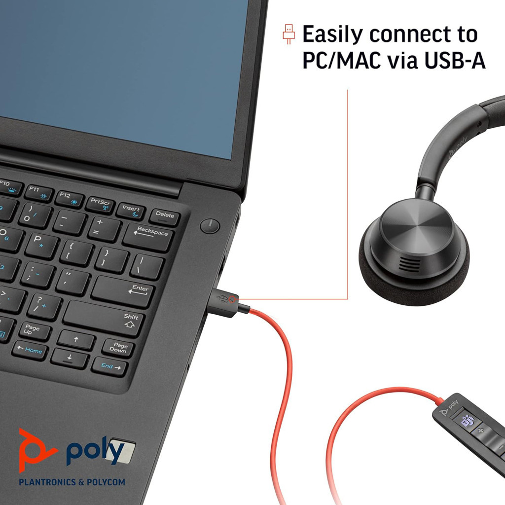 Навушники Poly Blackwire 3320-M USB-A/C (8X220AA) - зображення 3