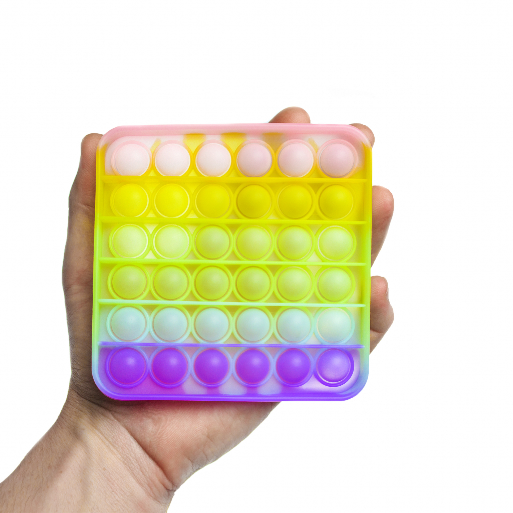 Антистрес Sibelly антистрес Pop It Square Glow in Dark (SB-PPIT-SQL-GD) - изображение 4
