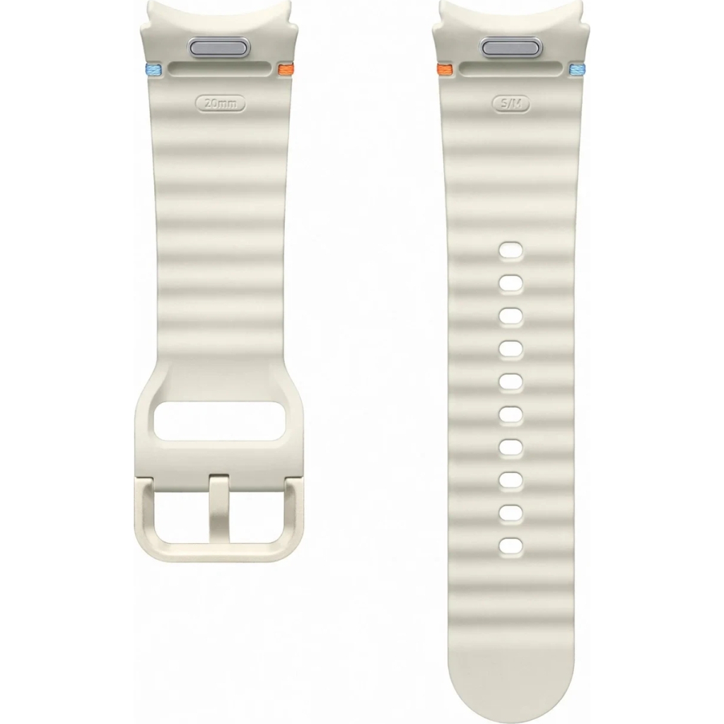 Ремінець до смарт-годинника Samsung Sport Band (S/M) для Samsung Galaxy Watch 7 Cream (ET-SNL30SWEGEU) - зображення 2
