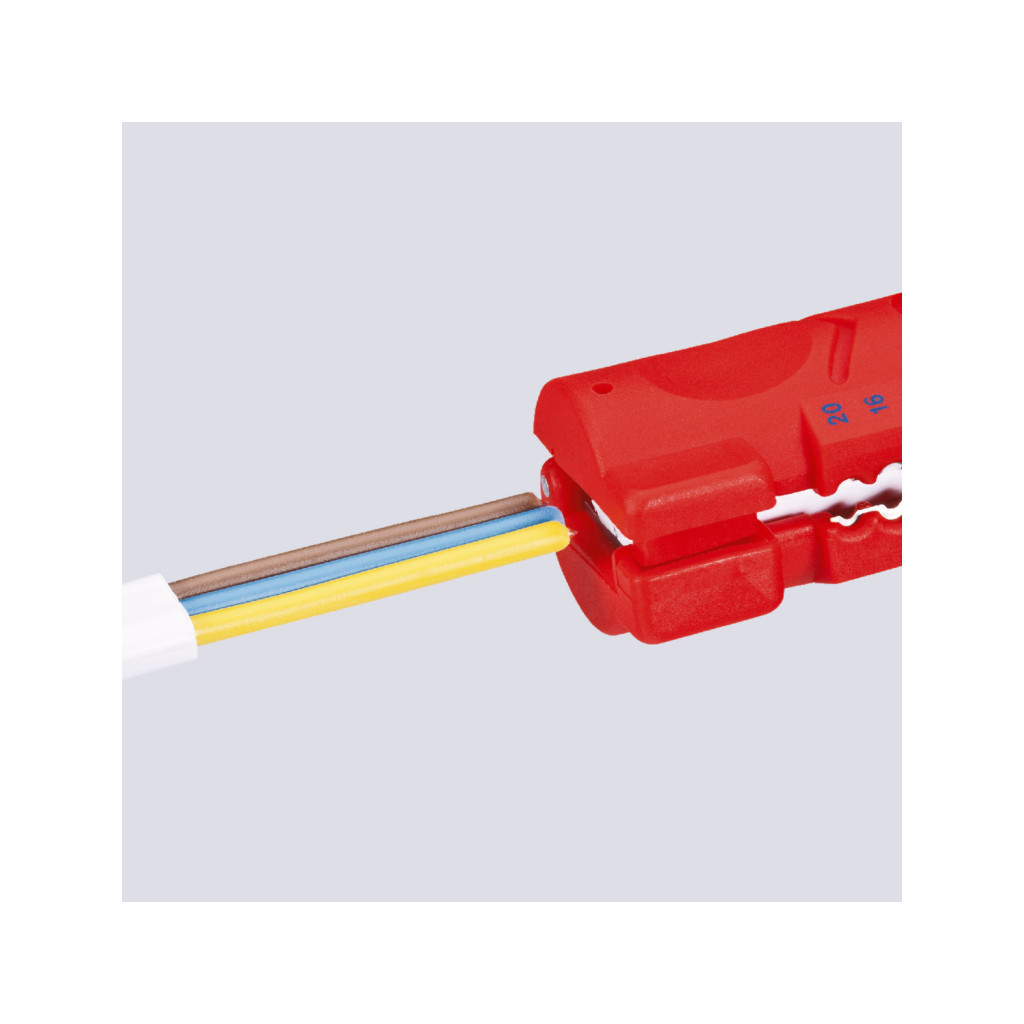 Знімач ізоляції KNIPEX для плоского та круглого кабелю (16 64 125 SB) - зображення 6