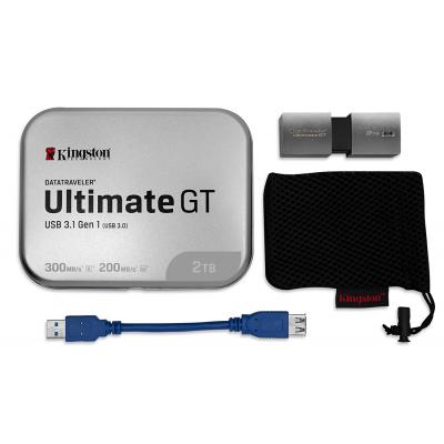 USB флеш накопичувач Kingston 2TB DataTraveler Ultimate GT Metal Silver USB 3.1 (DTUGT/2TB) - зображення 7