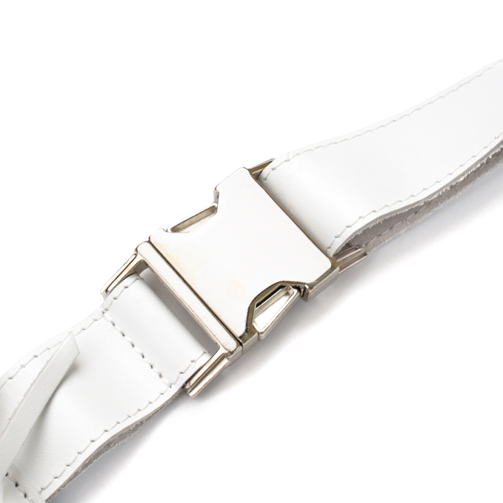 Сумка Grande Pelle Шкіряна на пояс Біла (11356) - зображення 6