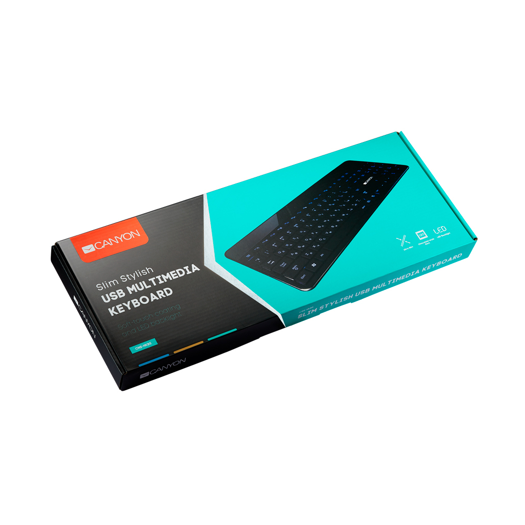 Клавіатура Canyon HKB-5 USB Black (CNS-HKB5RU) - зображення 2