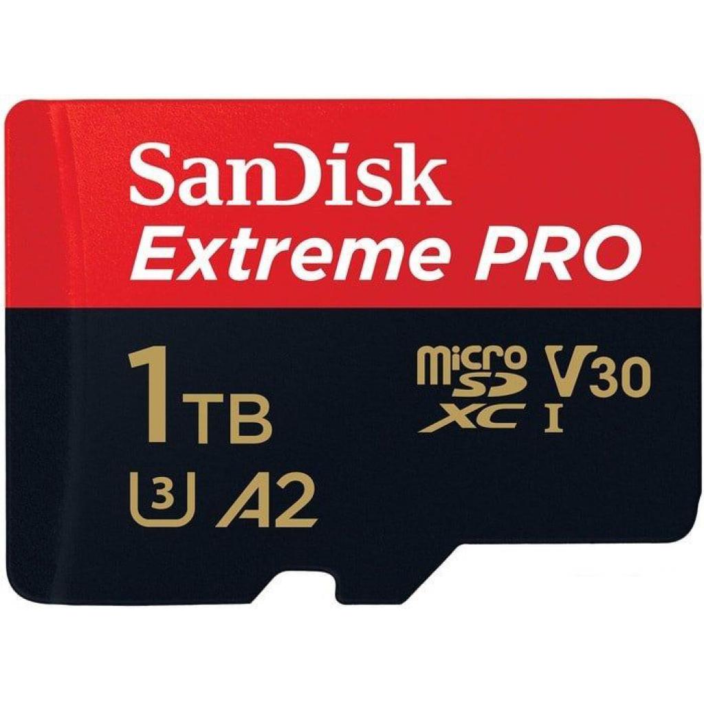 Карта пам'яті SanDisk 1TB microSDXC class 10 A2 V30 UHS-I U3 Extreme PRO (SDSQXCZ-1T00-GN6MA) - зображення 3