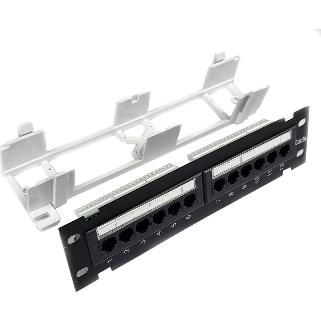 Патч-панель Eserver настінна 12 портів 5e UTP (WT-2180-Dual) - изображение 3