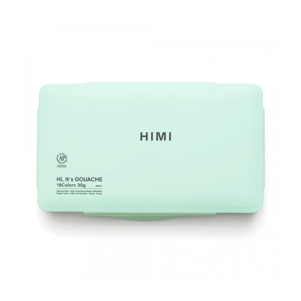 Гуашеві фарби HIMI Jelly Cup 18 кольори по 30 мл, зелений пластик.пенал (6974712453680) - зображення 5