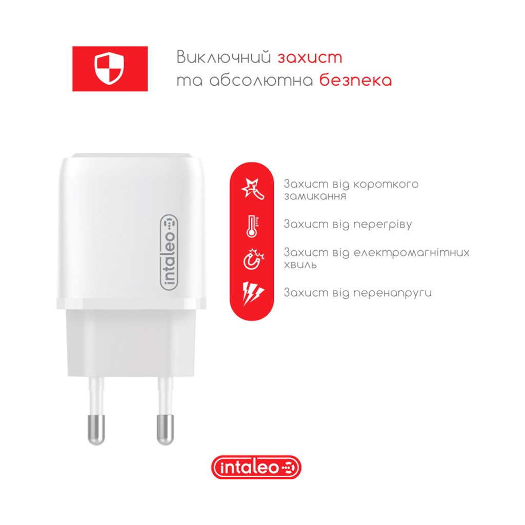 Зарядний пристрій Intaleo TCGQPD125 1хType-C 3A/25W QC/PD3.0 (1283126538827) - зображення 5