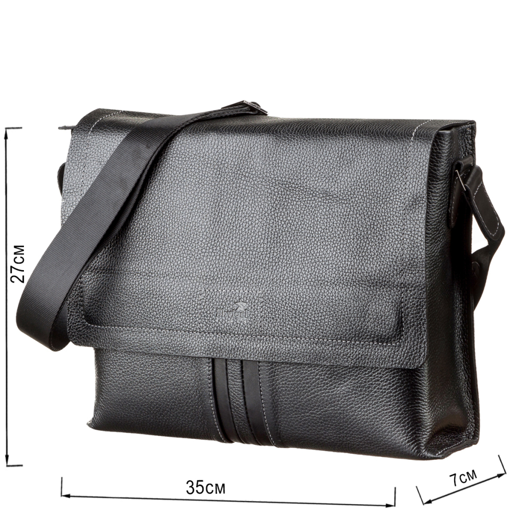 Сумка Shvigel Шкіряна Чорна (11106) - зображення 3