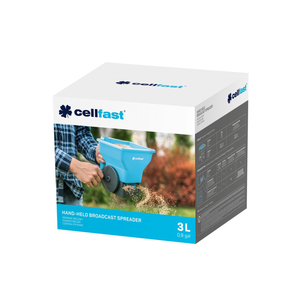 Сівалка Cellfast розкид до 3.6м, гранули до 10мм, 3л (42-204) - изображение 3