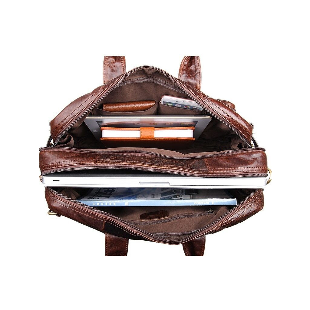 Сумка Vintage Коричнева (14590) - зображення 9