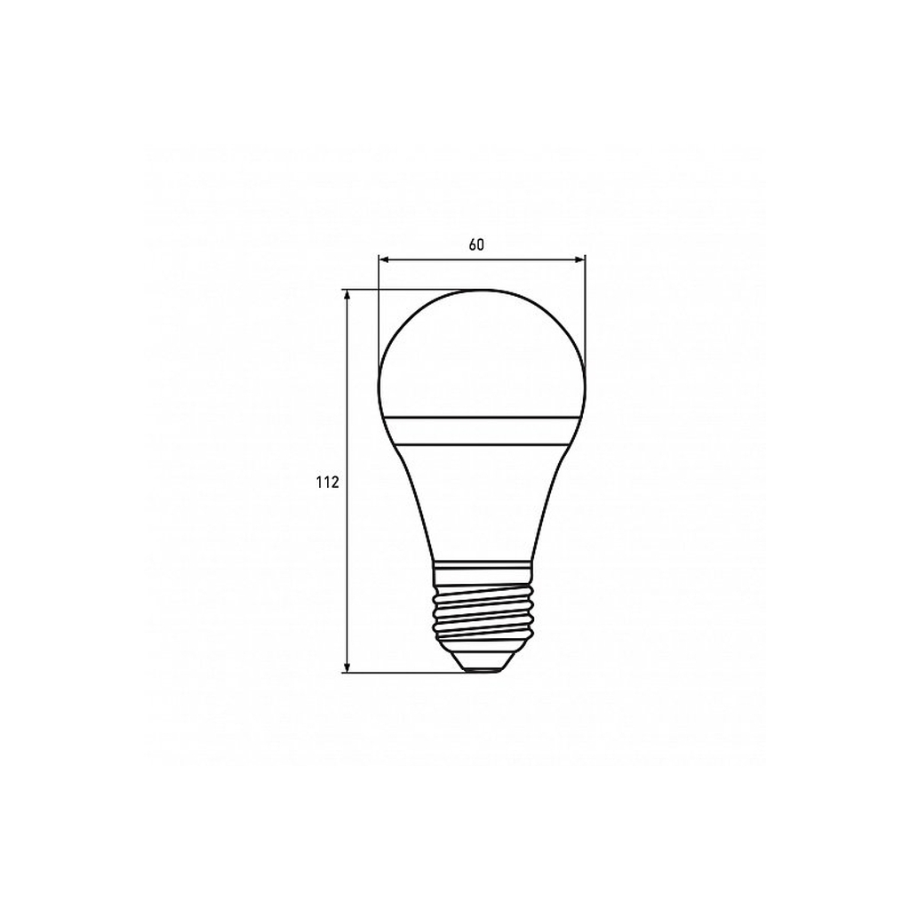Лампочка Eurolamp A60 8W E27 2700K (deco) акция 1+1 new (MLP-LED-A60-08273(Amber)new) - зображення 3