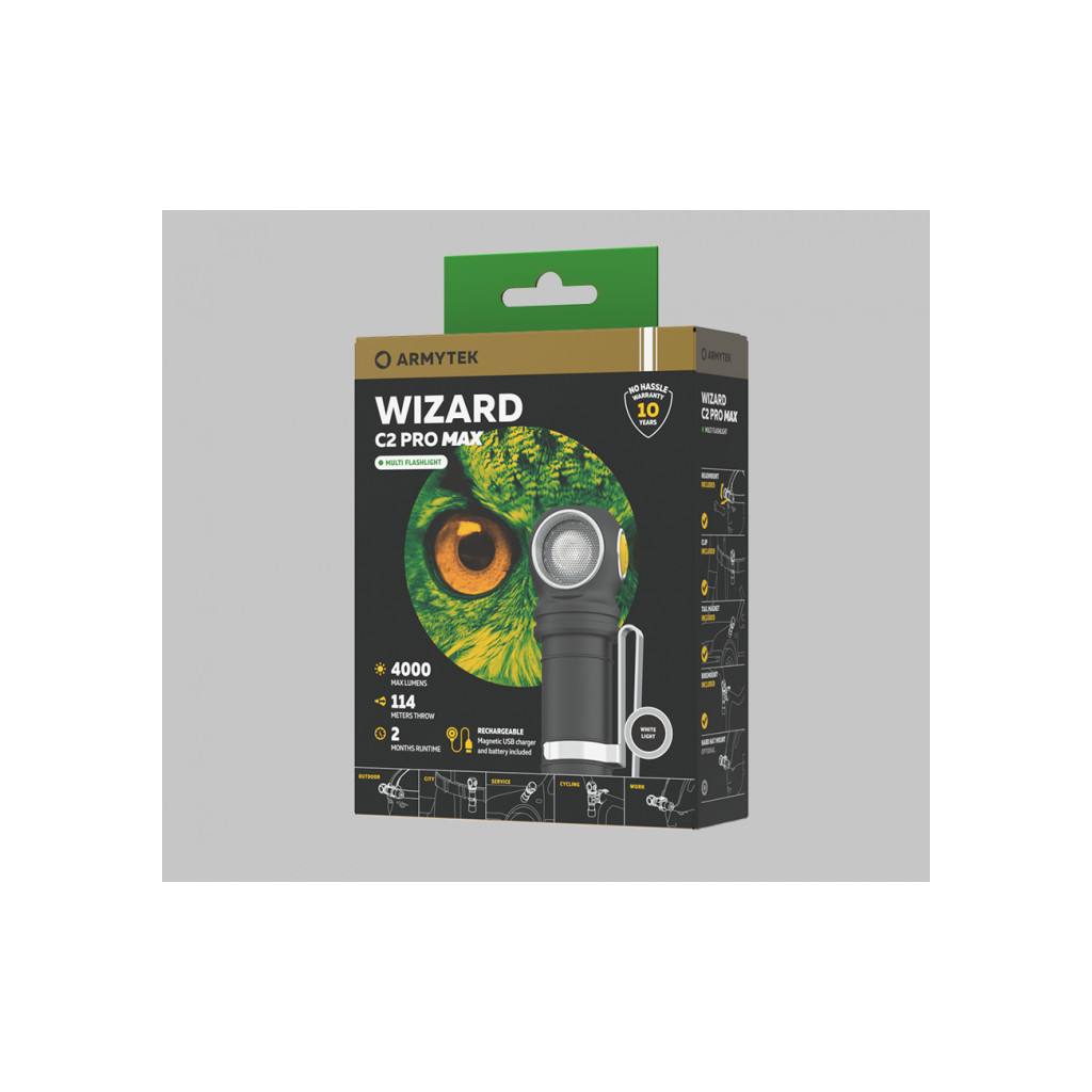 Ліхтар Armytek Wizard C2 Pro Max Marnet USB White (F06701C) - зображення 5