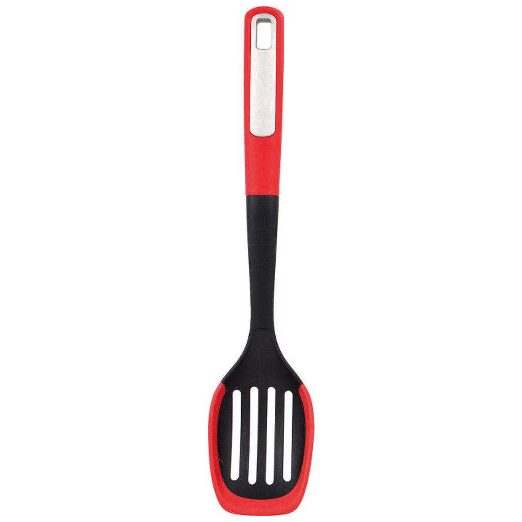 Ложка кухарська Bergner Mars з прорізами, 34 см (BG-38871-RD) - зображення 1