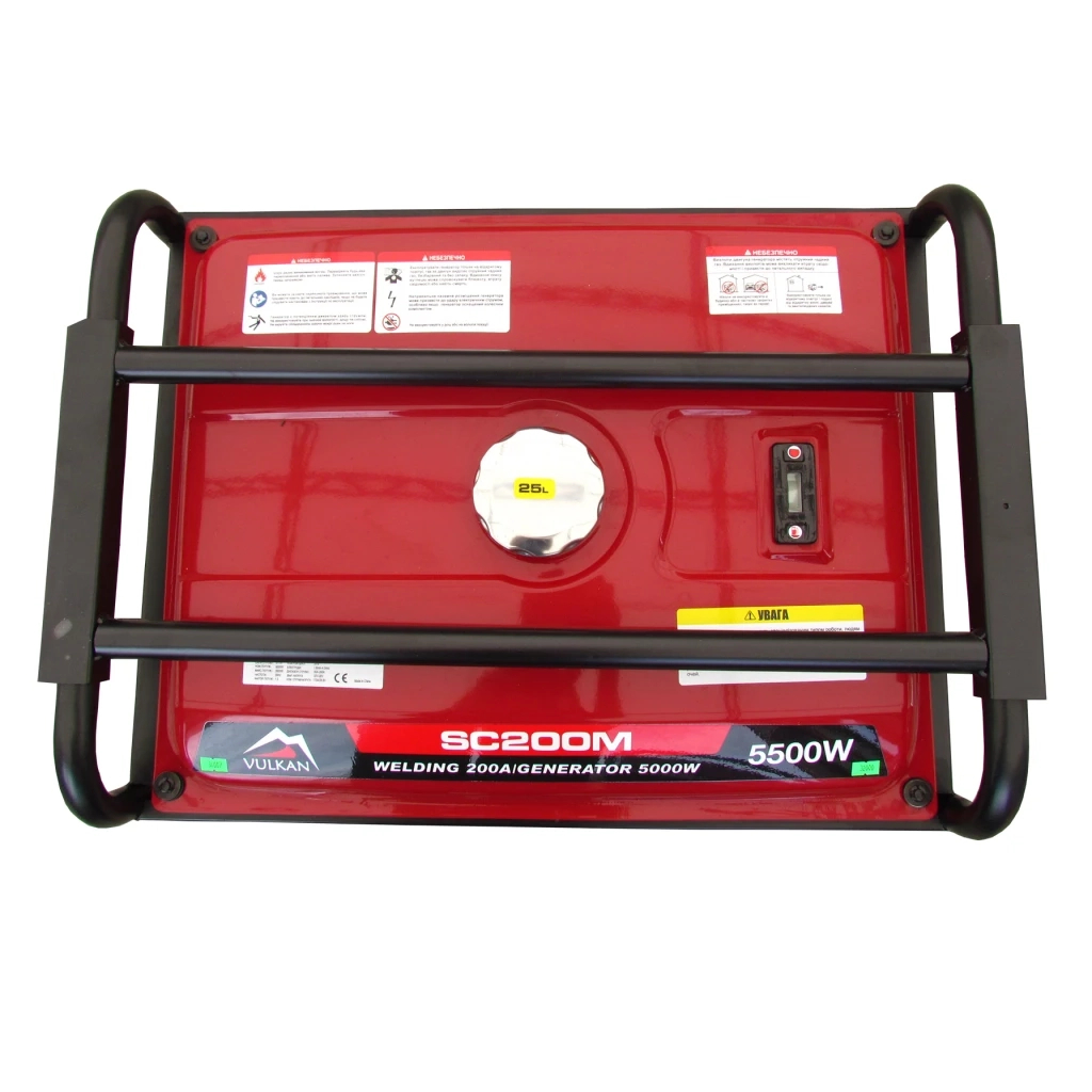 Генератор Vulkan SC200M-II для зварювання, 5кВт, 180А/26,8В бак 25л, електростарт. - зображення 4