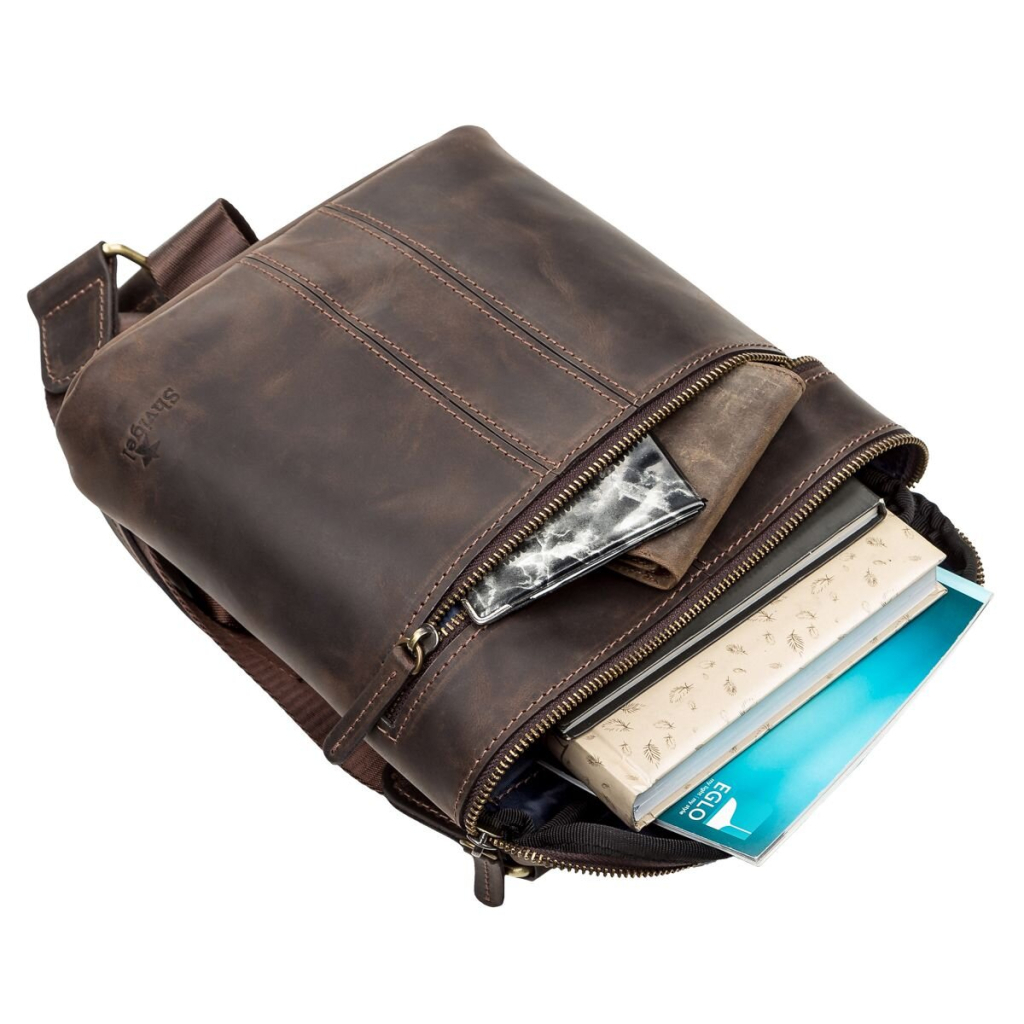 Сумка Shvigel Шкіряна Коричнева (11103) - зображення 5