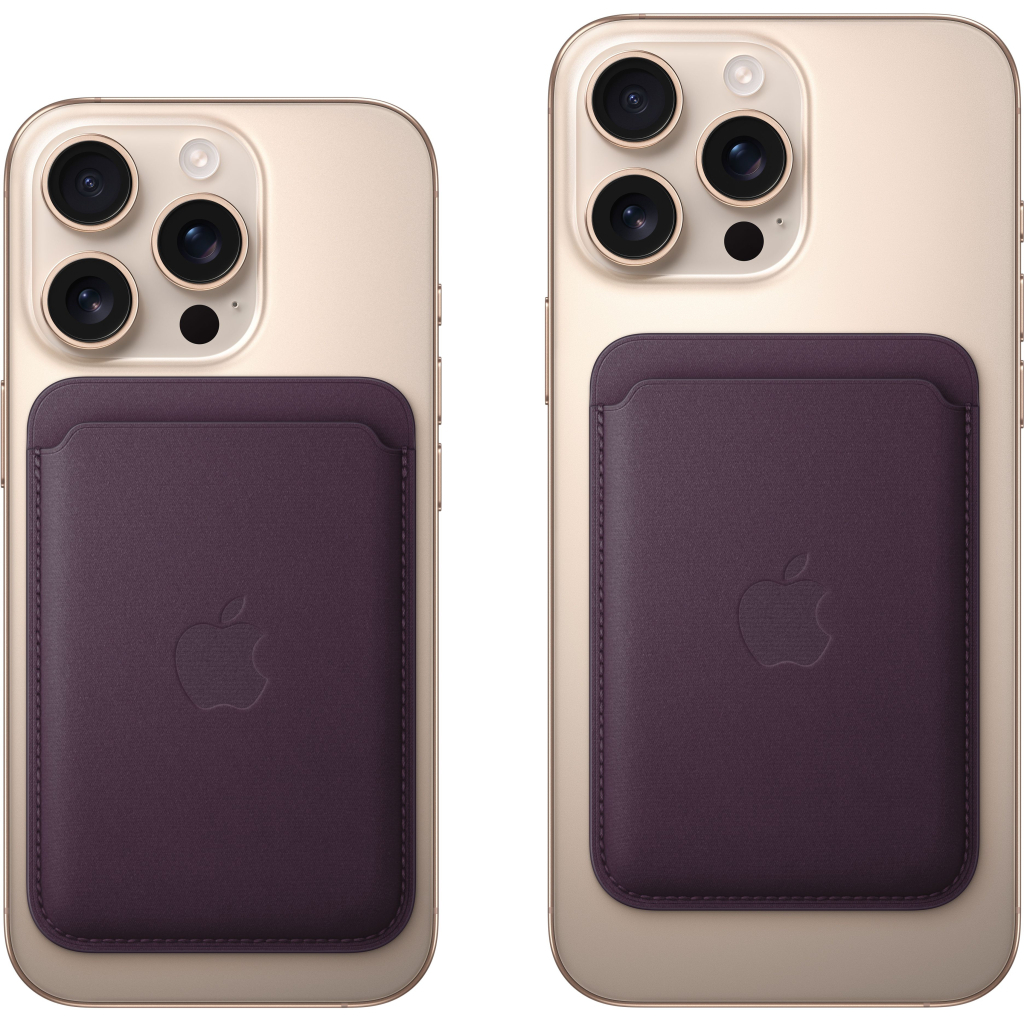 Чохол до мобільного телефона Apple iPhone FineWoven Wallet with MagSafe - Blackberry (MA7A4ZM/A) - зображення 3