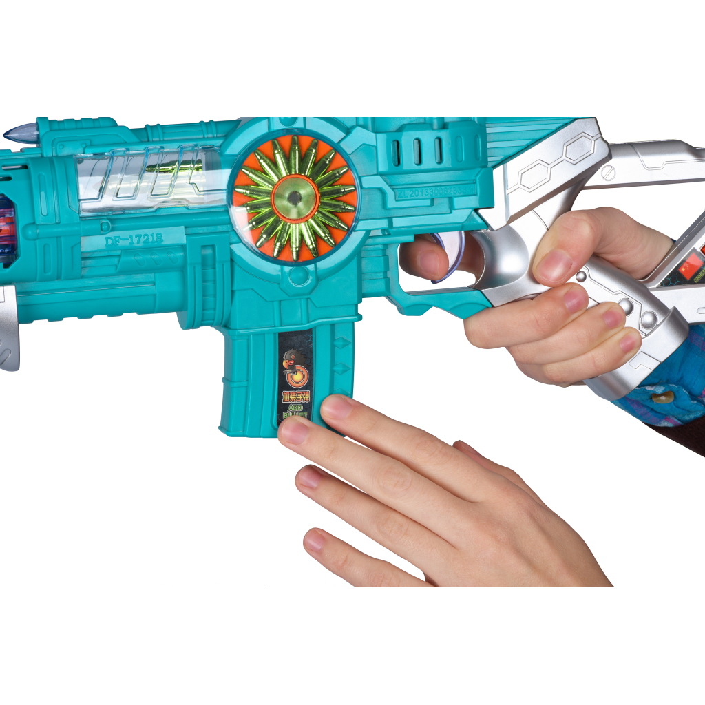 Іграшкова зброя Same Toy Cycione Falcon Кулемет синій (DF-17218AZUt) - зображення 6