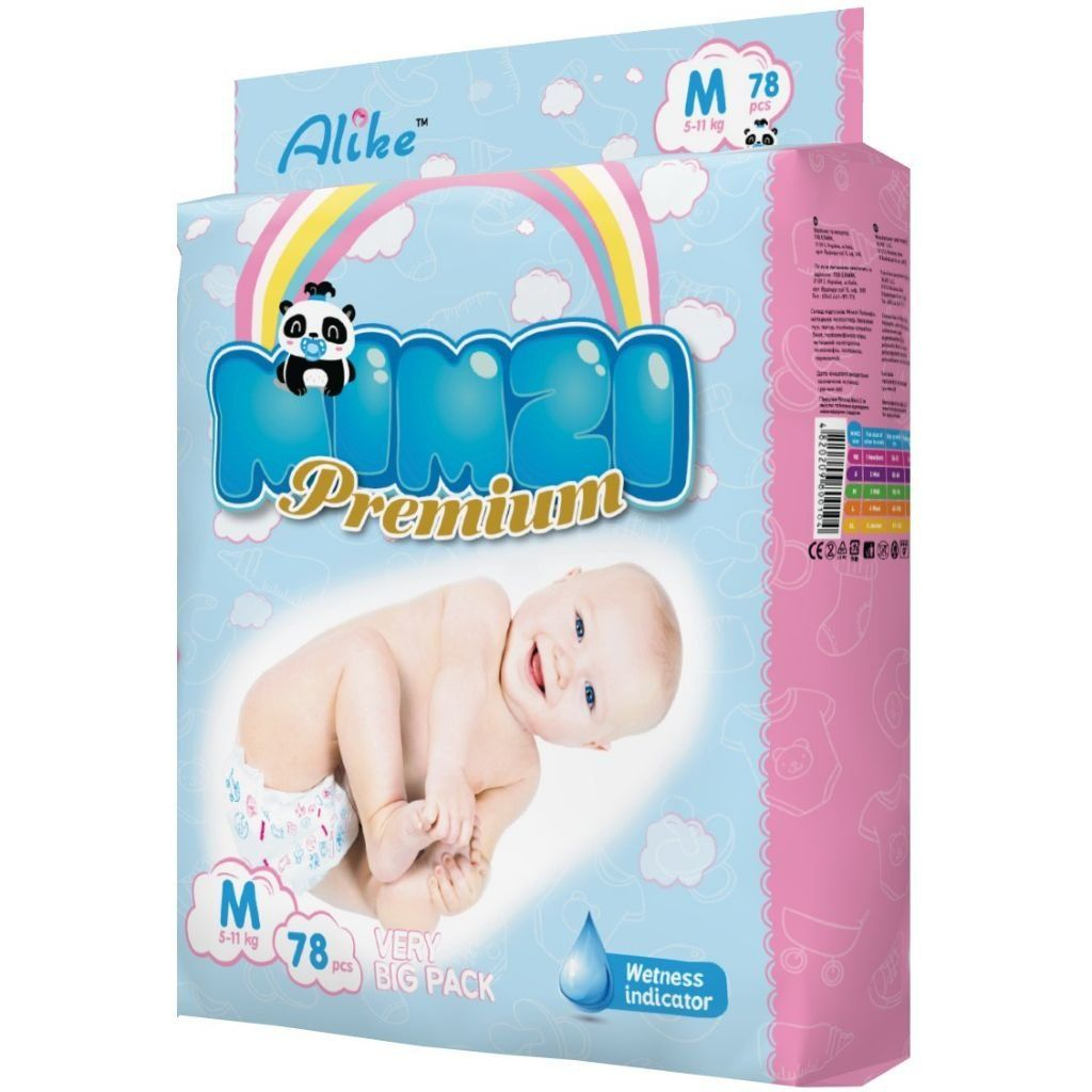 Підгузки Mimzi M 5-11 кг 78 шт. (MDM78) (4820209800104) - зображення 3