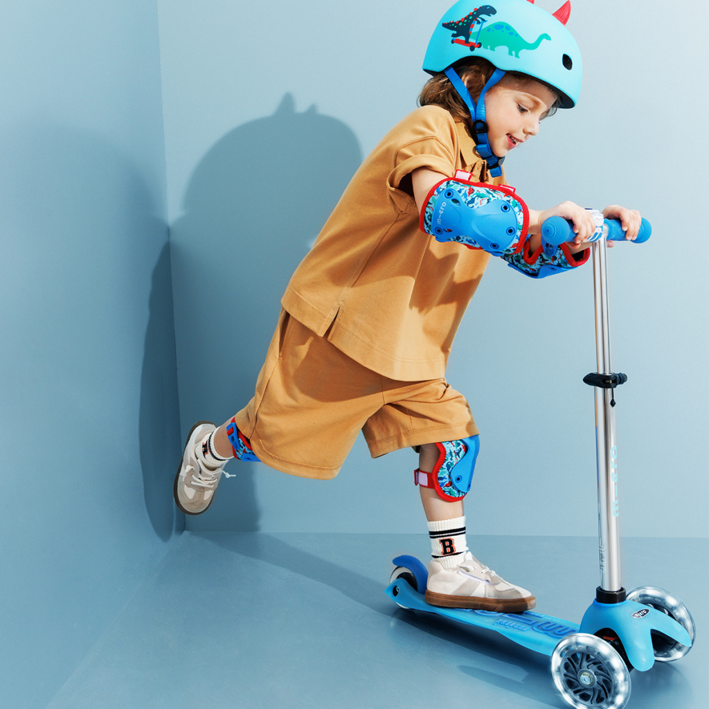 Самокат Micro Mini Deluxe Glow LED Арктичний синій (MMD215) - изображение 9