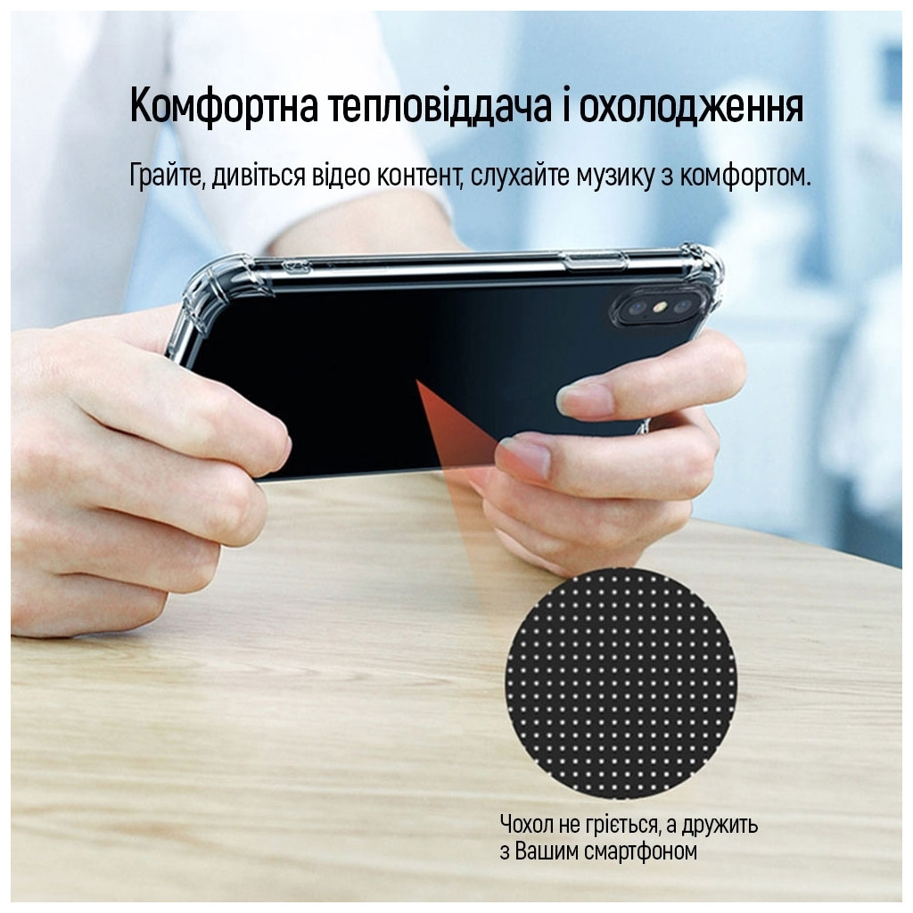 Чохол до мобільного телефона BeCover Anti-Shock Honor X6a Clear (710600) - зображення 6