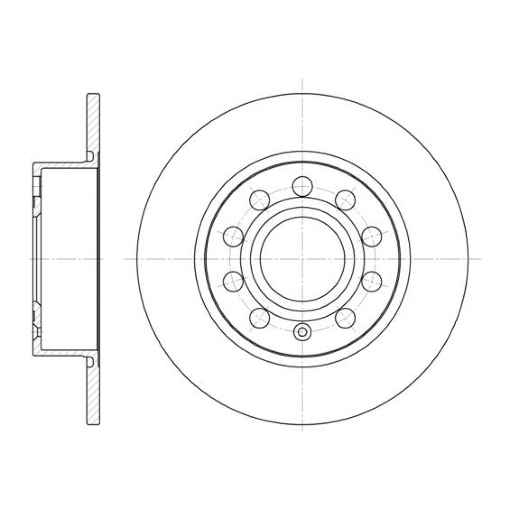Гальмівний диск REMSA 6649.00 - зображення 1