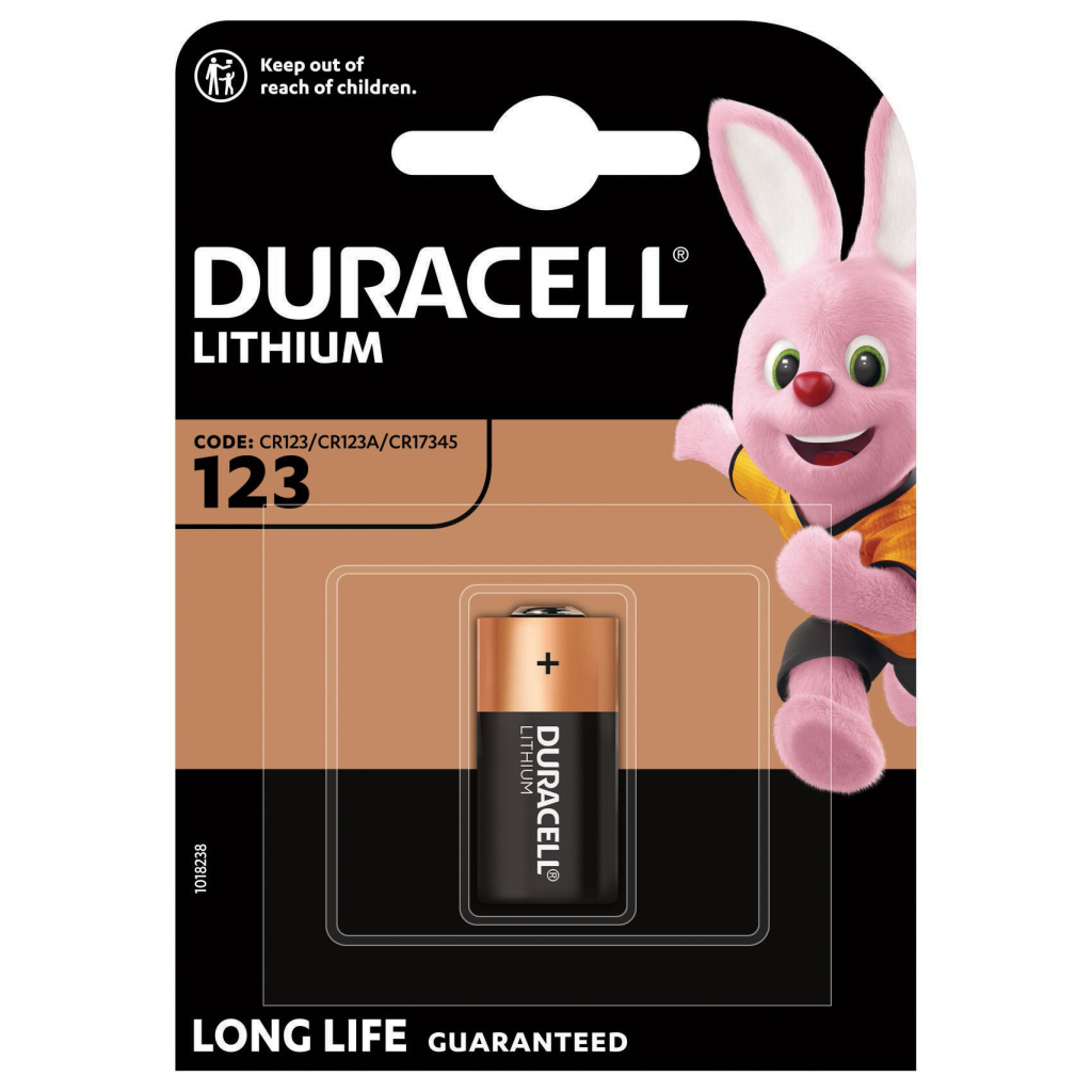 Батарейка Duracell 123 3V High Power літієва, CR123/CR123A/CR17345, 1 шт. в упаковці (5000394123106 / 5000784) - изображение 2