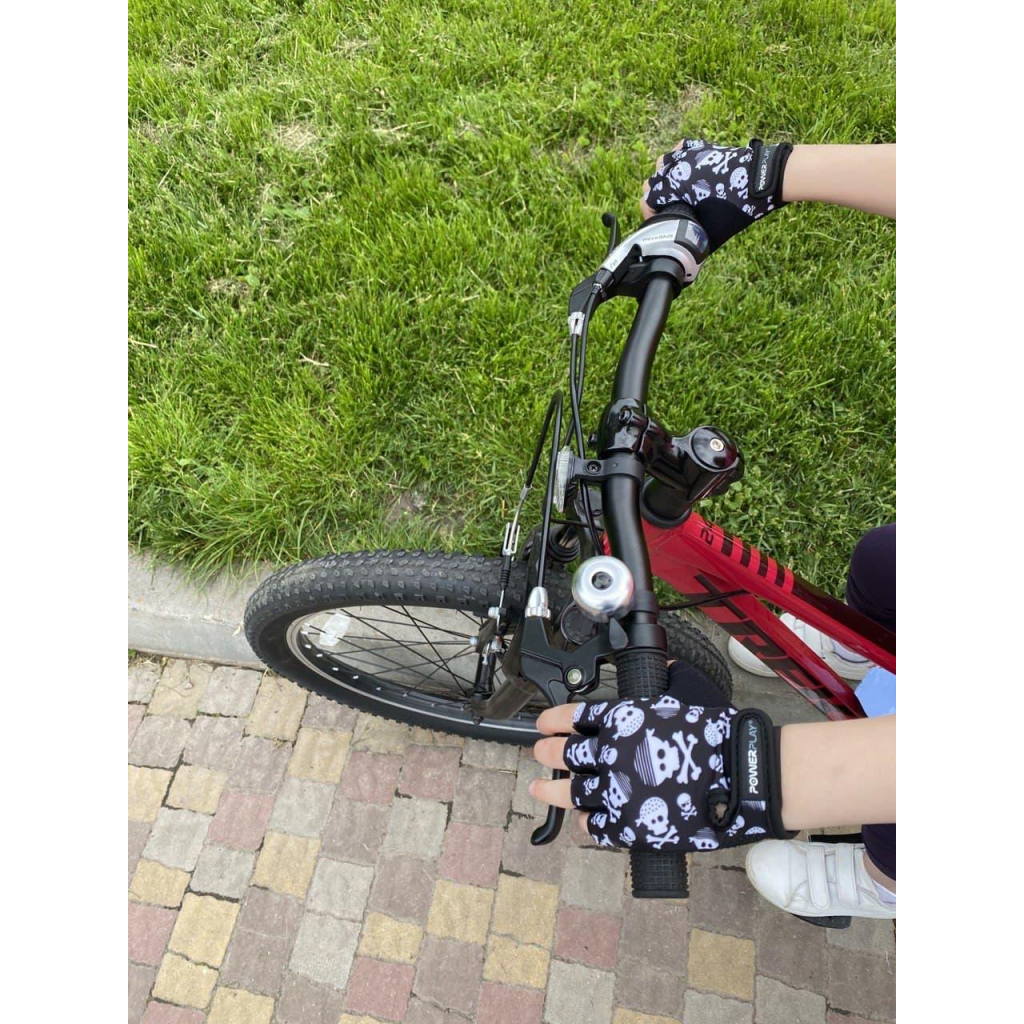 Велорукавиці PowerPlay 5454 Череп S (5454_S_Skulls) - зображення 6