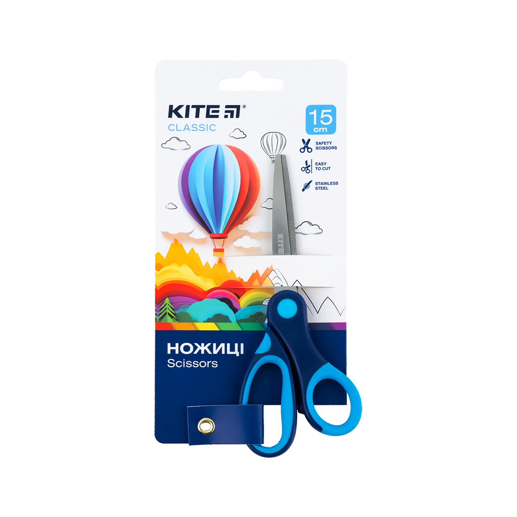 Ножиці Kite дитячі Classic синій 15 см (K-126-2) - зображення 1