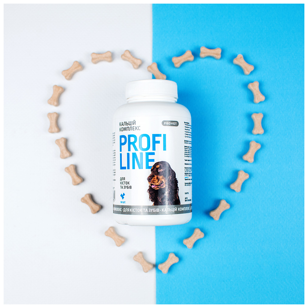 Вітаміни для собак ProVET Кальцій комплекс для кісток і зубів 100 табл. (4823082431649) - изображение 7