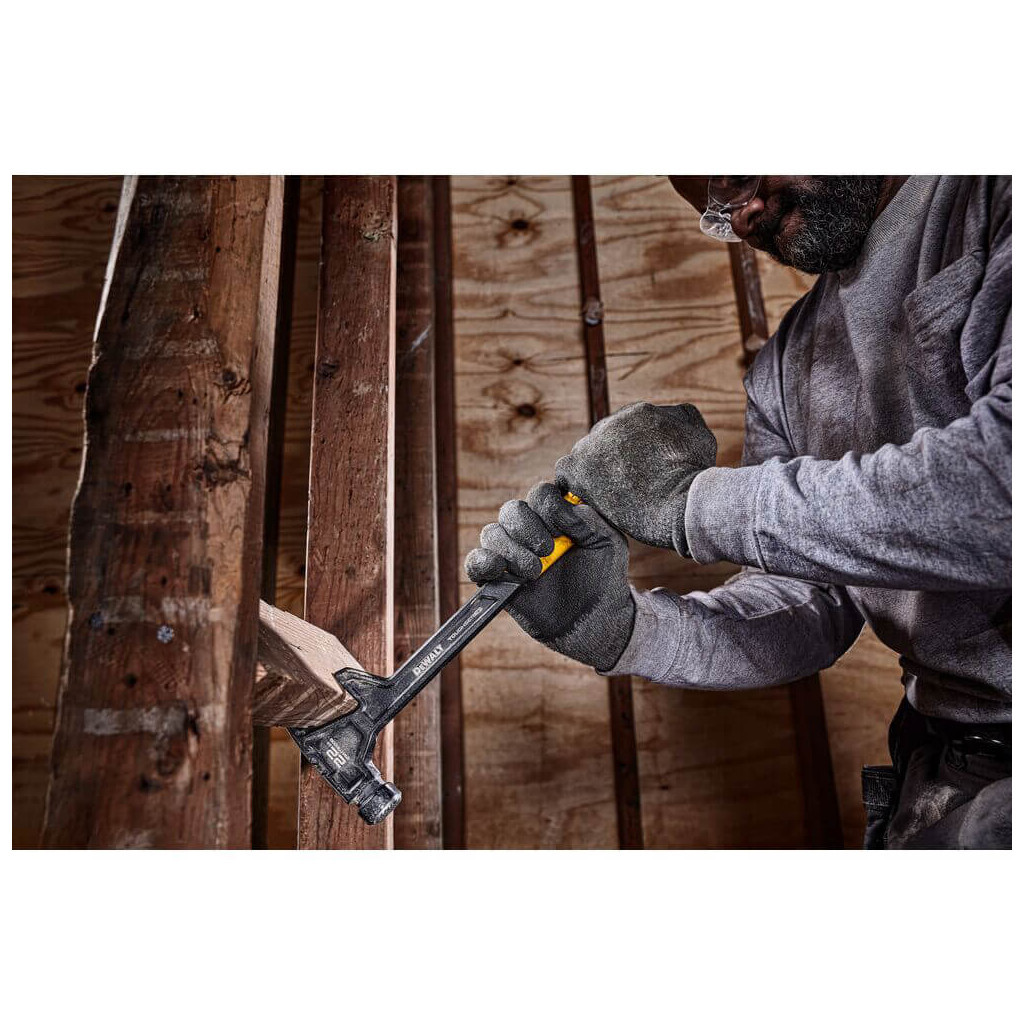 Молоток DeWALT DEM-CLAW демонтажний, суцільнометалевий, 624 г, з прямим цвяхом. (DWHT51008-0) - изображение 5