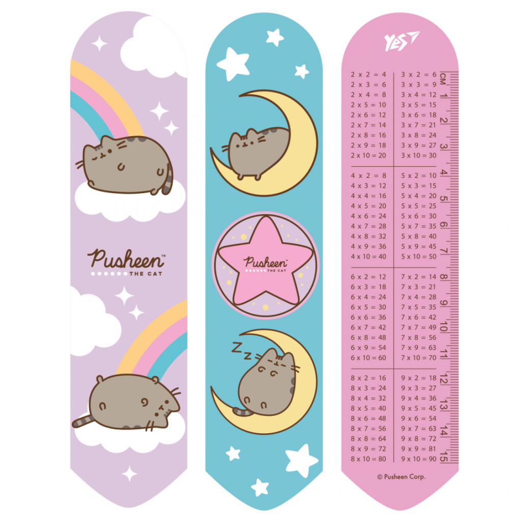Закладки для книг Yes 2D Pusheen rainbow (708133) - зображення 1