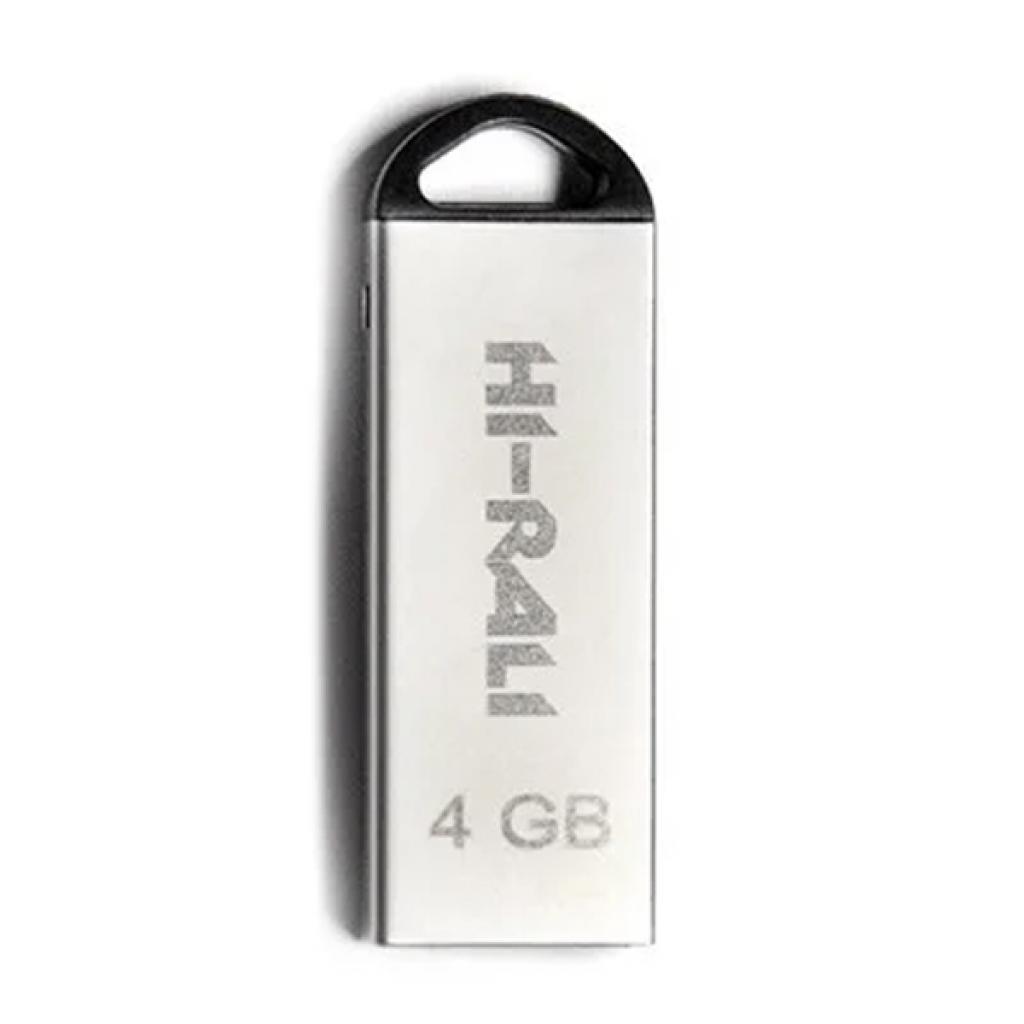 USB флеш накопичувач Hi-Rali 4GB Fit Series Silver USB 2.0 (HI-4GBFITSL) - зображення 1