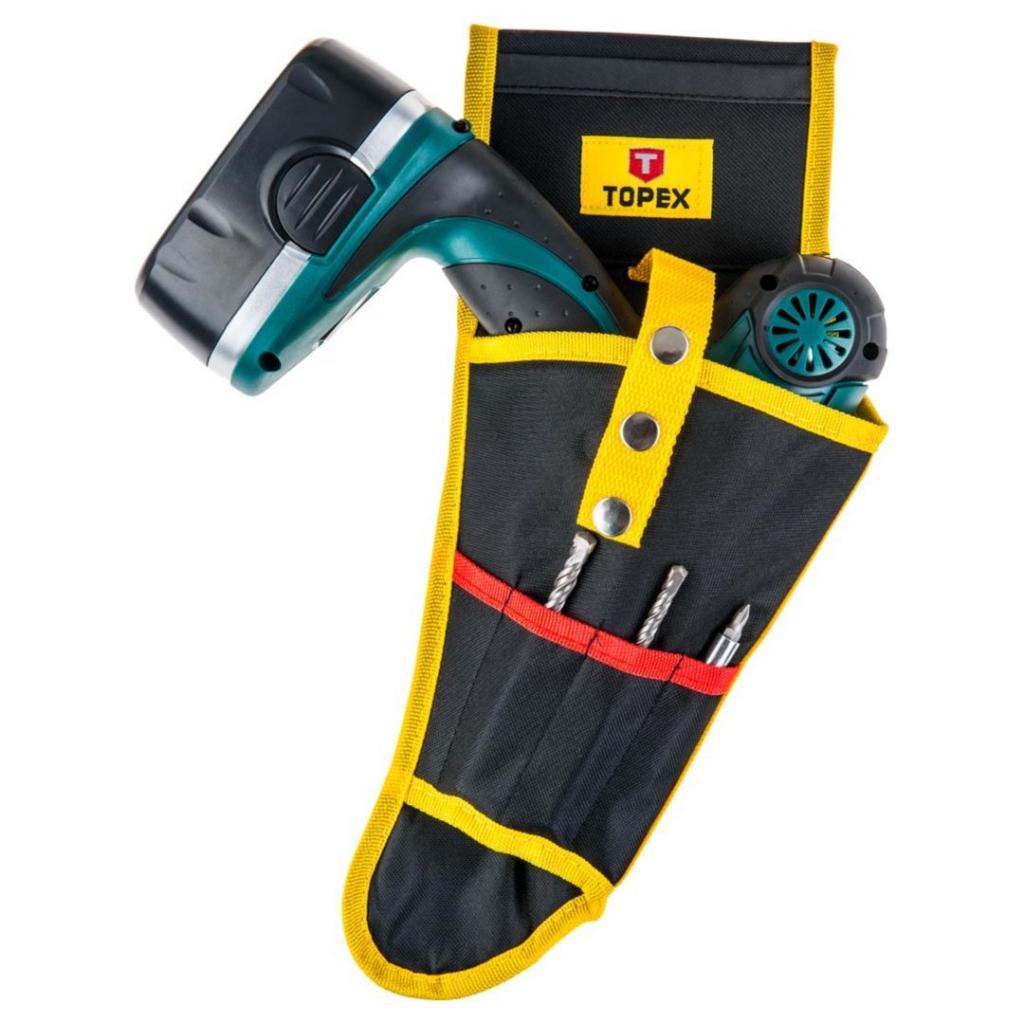 Сумка для інструмента Topex кобура для дриля, 4 гнiзда для свердл (79R416) - зображення 2
