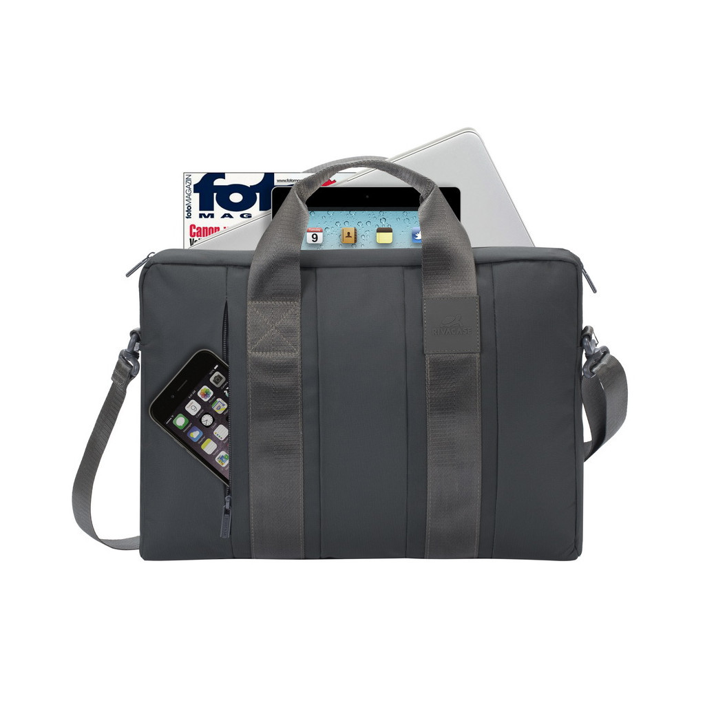 Сумка для ноутбука RivaCase 15.6" 8830 Grey - зображення 4