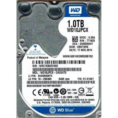 Жорсткий диск для ноутбука 2.5" 1TB WD (WD10JPCX) - зображення 1